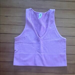 90 Degree By Reflex light purple Crop Top